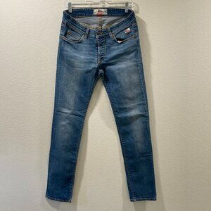 (MEN'S) ROY ROGERS "529" Jeans 5 Pocket Straight/Regular Fit, Wash Denim 31/36